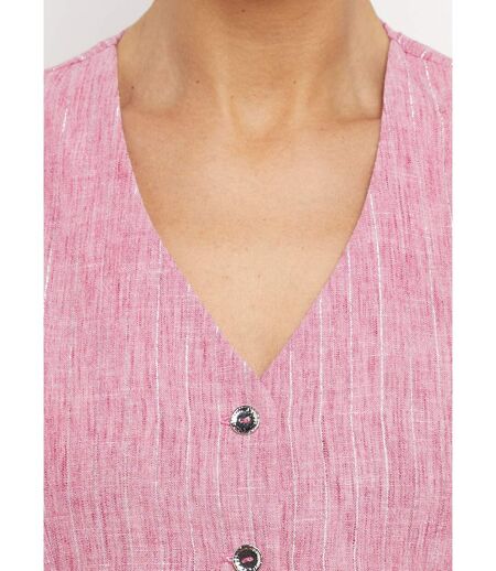 Gilet de costume rayé aspect irrégulier