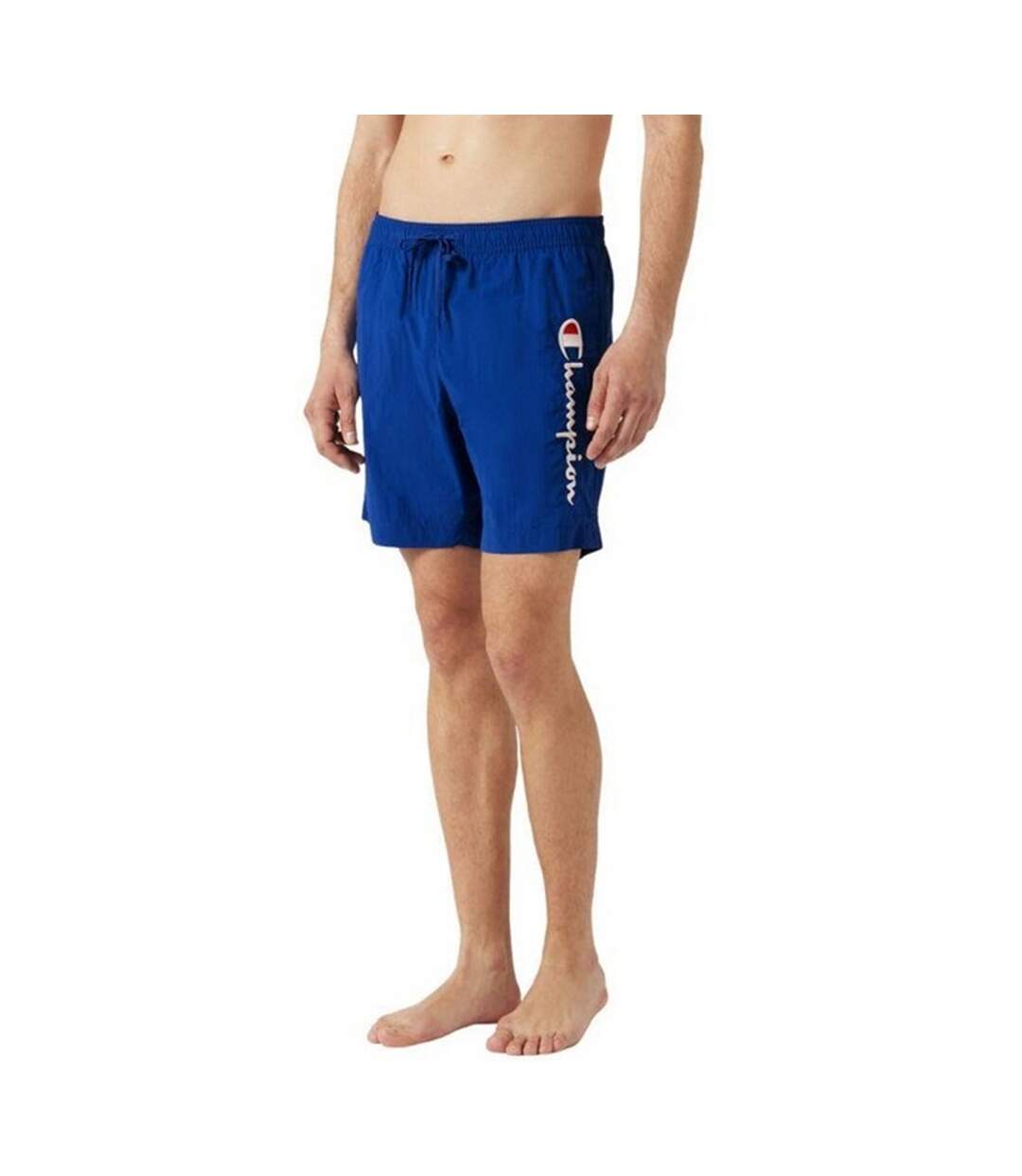 Short De Bain Motif/style Logo Brodé Homme Bleu Champion-1