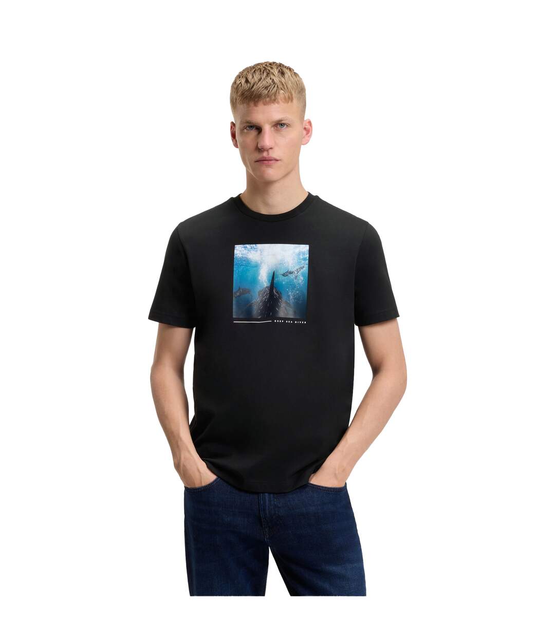 Mens Creature T-shirt Black Boss-4