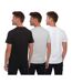 T-shirts triphen homme noir / gris / blanc Henleys-2