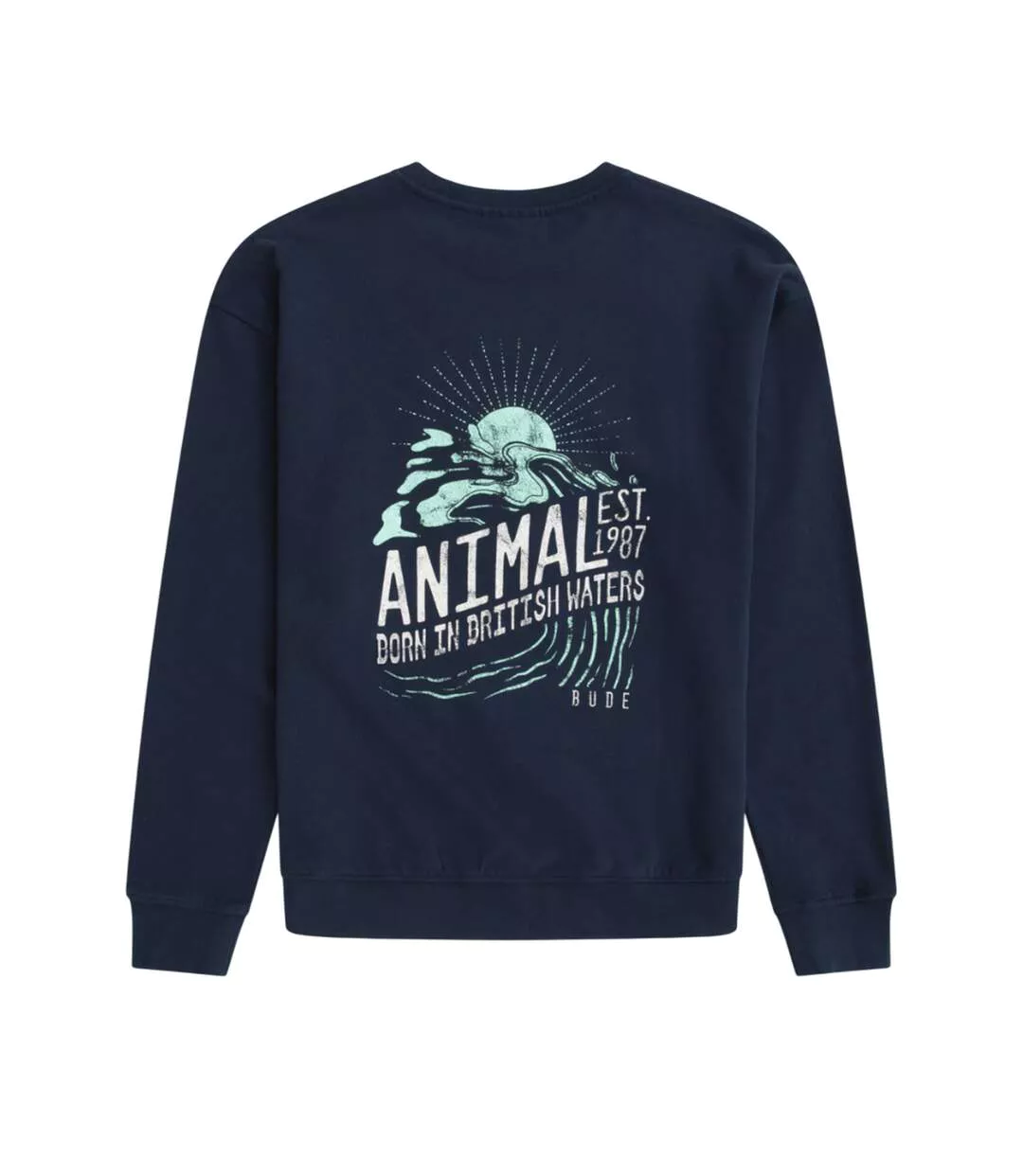 Mens Jonah Bude Sweatshirt Navy Animal-2