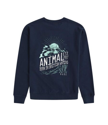 Mens Jonah Bude Sweatshirt Navy Animal