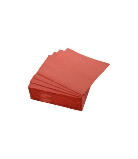 Lot de 40 Serviettes en Papier Vitamine 38x38cm Terracotta