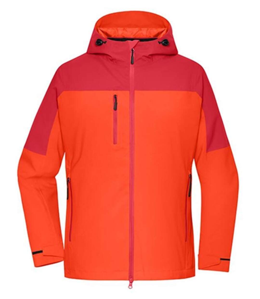 Veste 3 en 1 - Femme - JN1377 - orange épicé et rouge-1