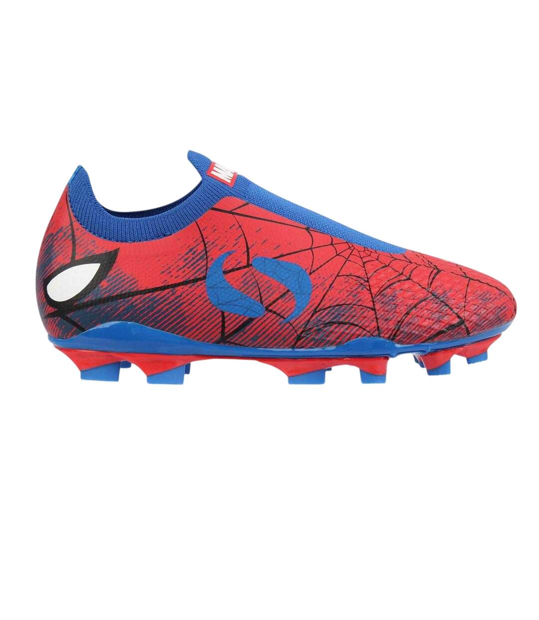 Childrens/kids Sondico Blaze Firm Ground Football Boots Red Blue Spider-Man-1