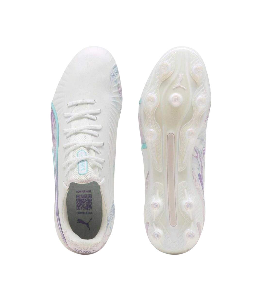 Womens/ladies King Ultimate Brilliance Artificial Ground Football Boots White Puma-4