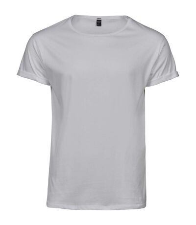 T-shirt roulé homme blanc Tee Jays