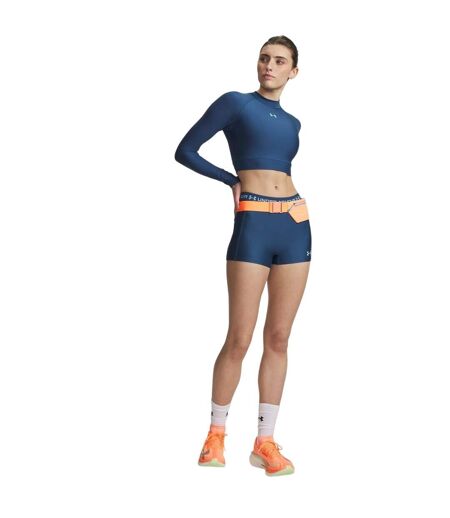 Womens/ladies Heatgear Shorts Blue Blue Haze Under Armour