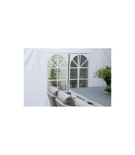 Pavillon en Tissu Gazebo 295cm Blanc