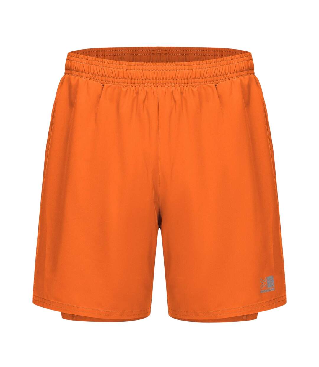 Mens 2 In 1 Running Shorts Fire Orange Karrimor-1