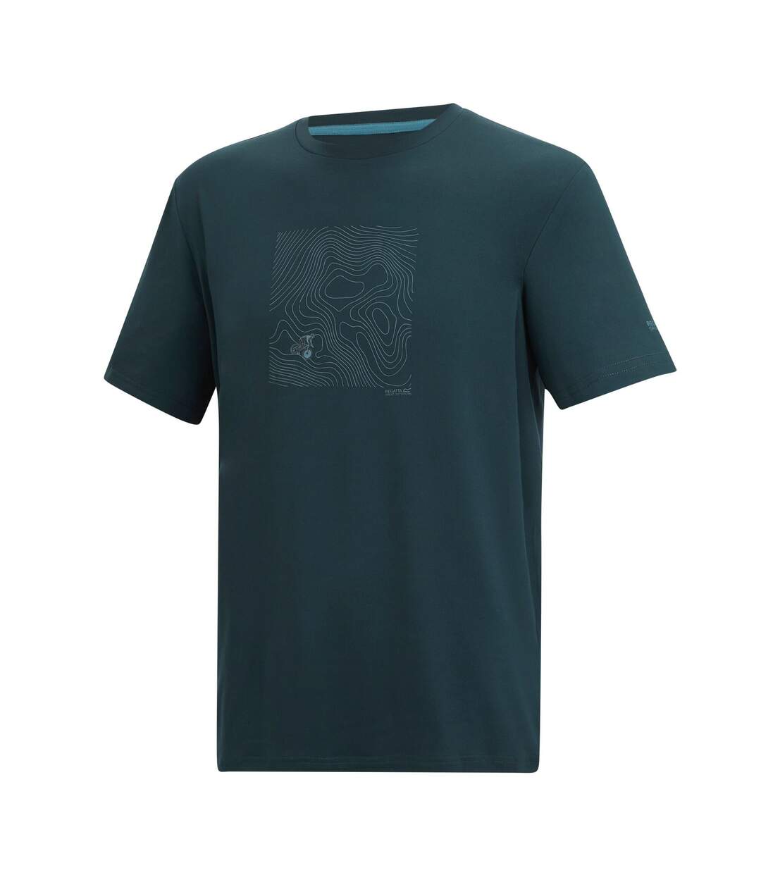 T-shirt Motif/style Coucher De Soleil Fingal Homme Bleu Nuit Regatta-4