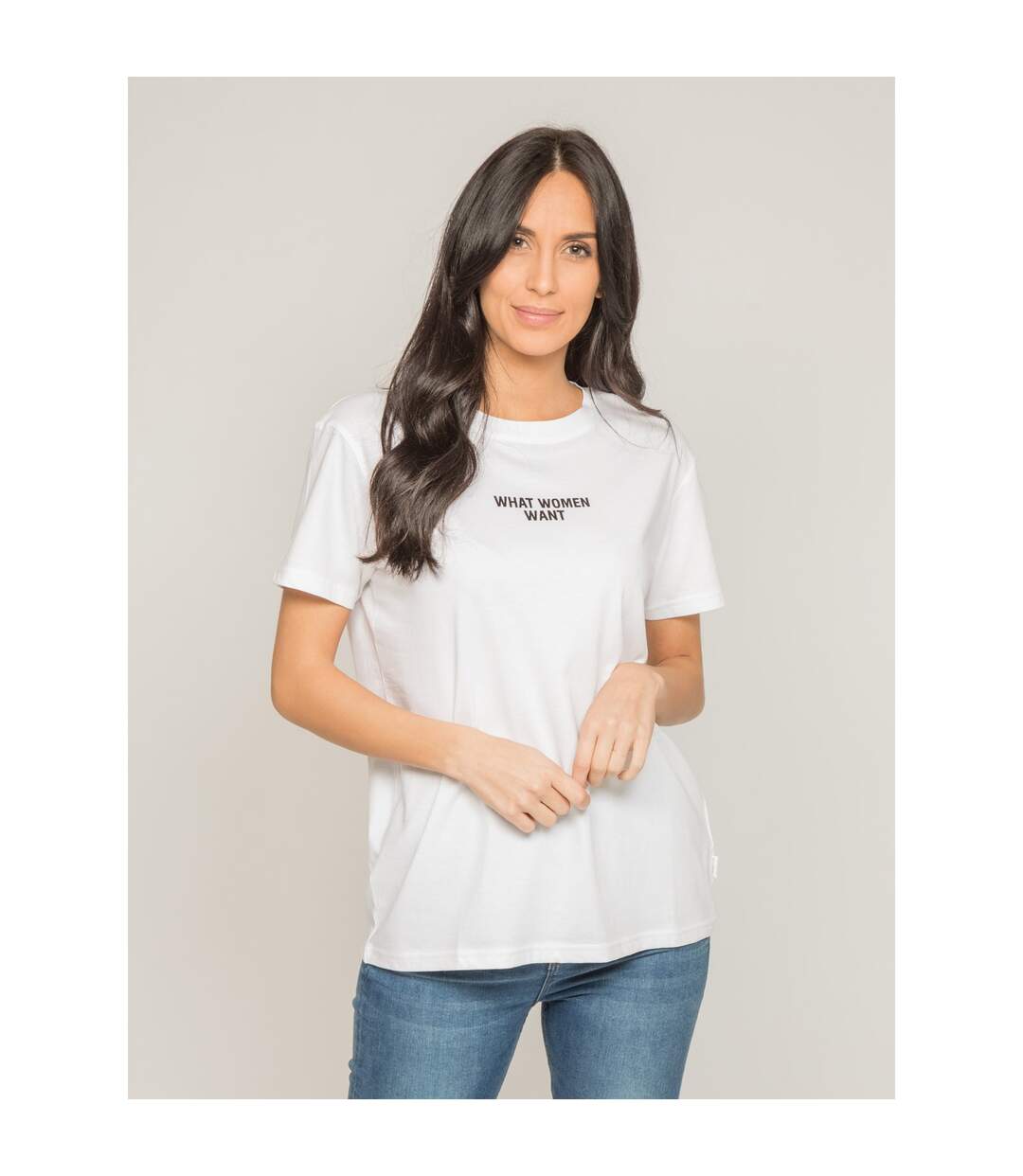 T-shirt col rond message FOMEREY - Dona X Lisa-1