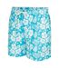 Mens Floral Swim Shorts Blue Hot Tuna-3