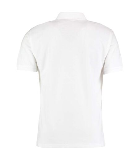 Polo à manches courtes homme blanc Kustom Kit