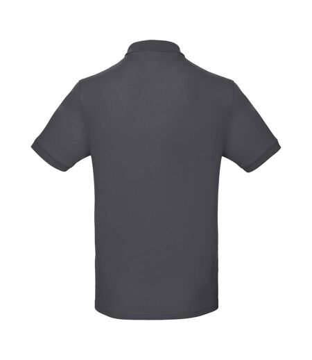 Polo homme gris foncé B&C