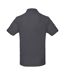 Mens polo shirt dark grey B&C