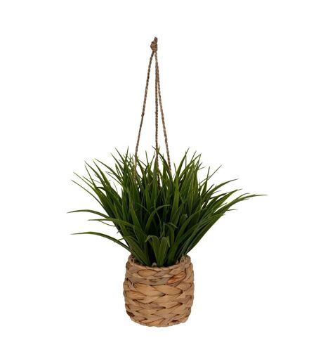 Herbe Artificielle Suspendue Moda 27cm Naturel