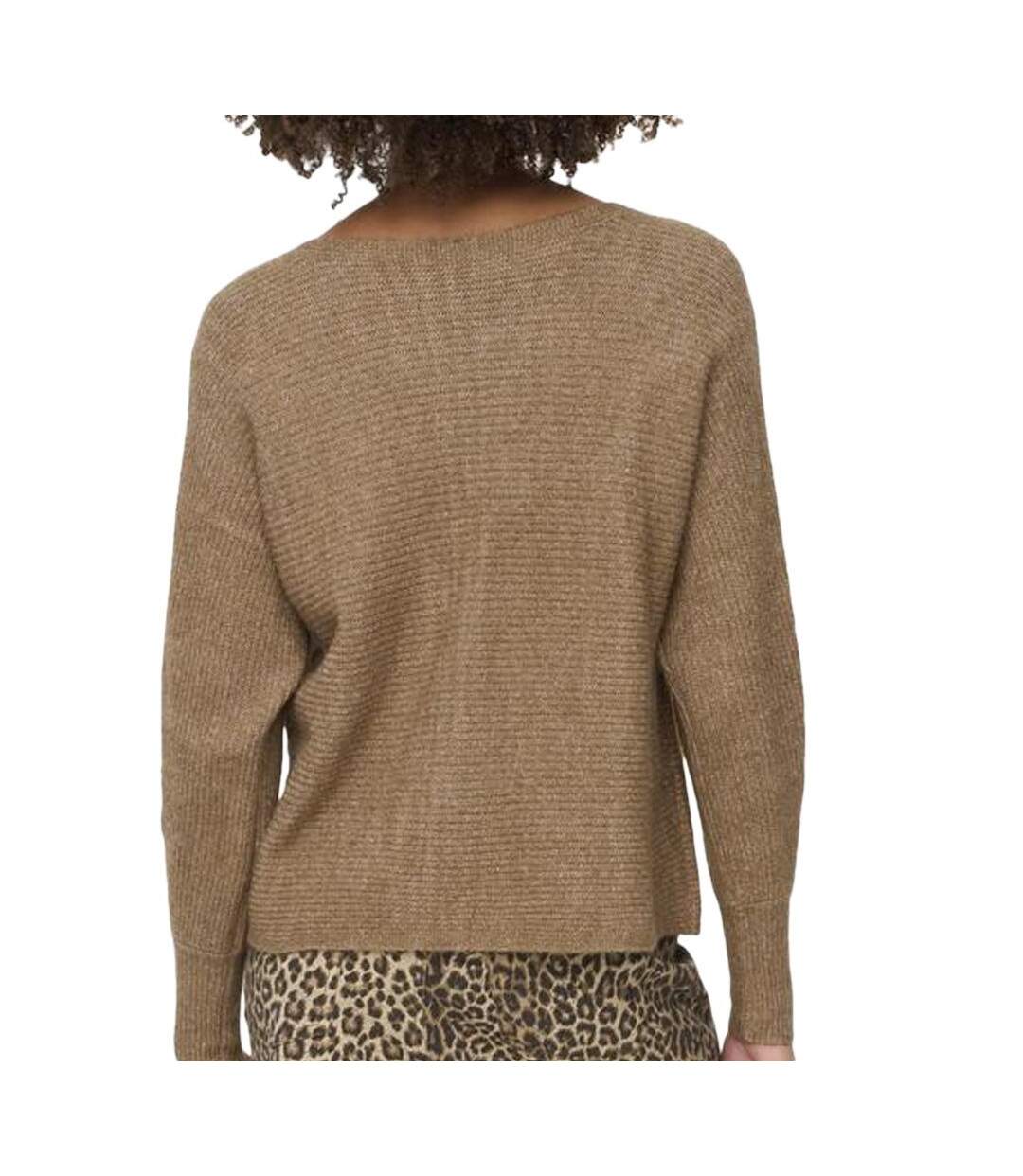 Pull marron femme only dani-2