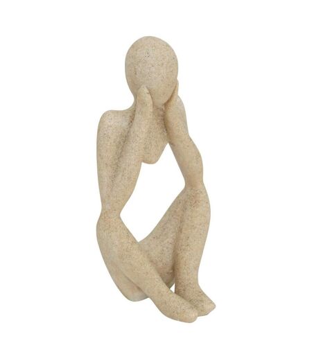 Lot de 3 Statuettes Femmes Aby 11cm Beige