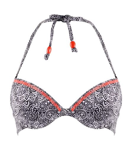 Haut de maillot push-up noir/blanc Cocktail by Brigitte Bardot