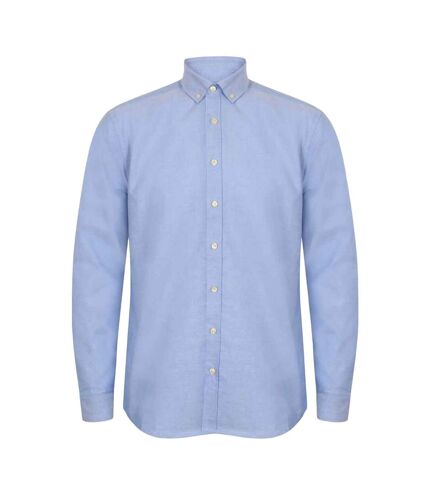 Chemise oxford hommes bleu Henbury