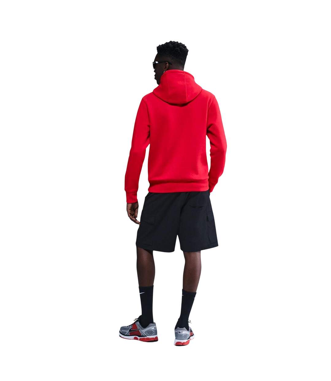 Sweat À Capuche Club Homme Rouge Nike-4