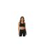 Brassière De Sport Motif/style Côtelé Femme Noir USA-2