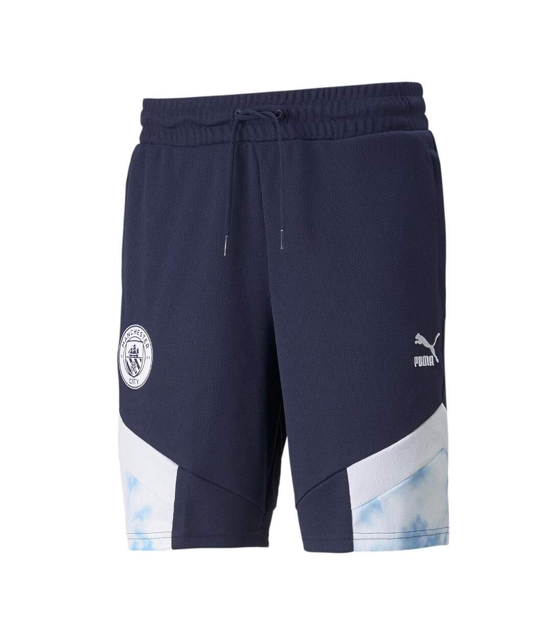 Manchester city short marine homme puma iconic-1