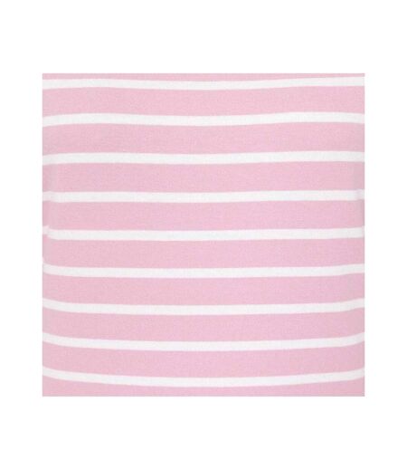 Womens/ladies Breton Long-sleeved Top Pink Lazy Jacks