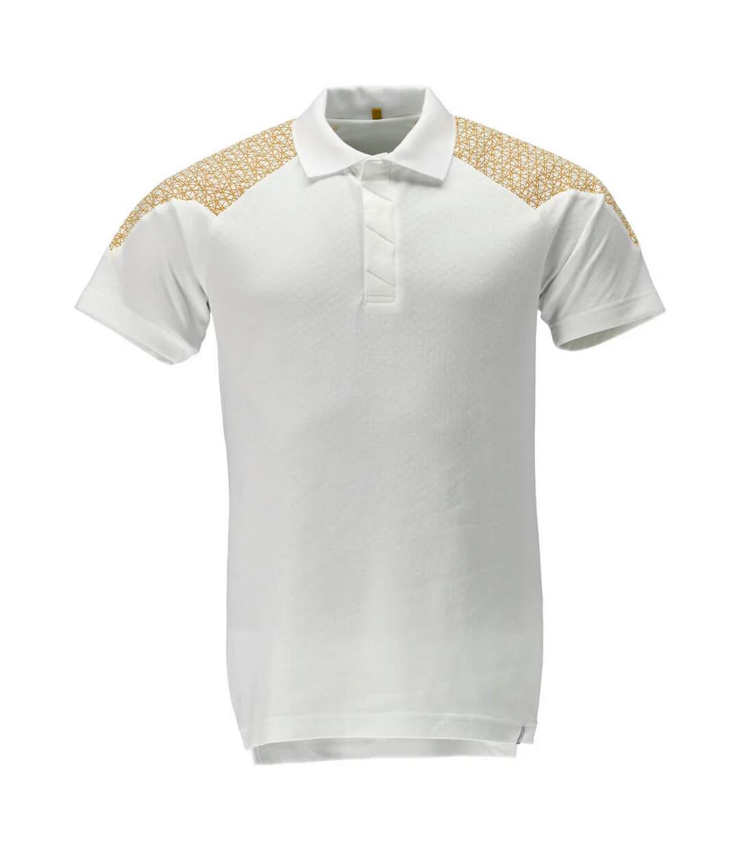 Polo Food & Care Homme Blanc Jaune Or Mascot-1