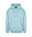 Mens Basic Oversized Hoodie Ocean Blue Build Your Brand-1
