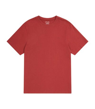 Mens icon organic t-shirt dark red Animal