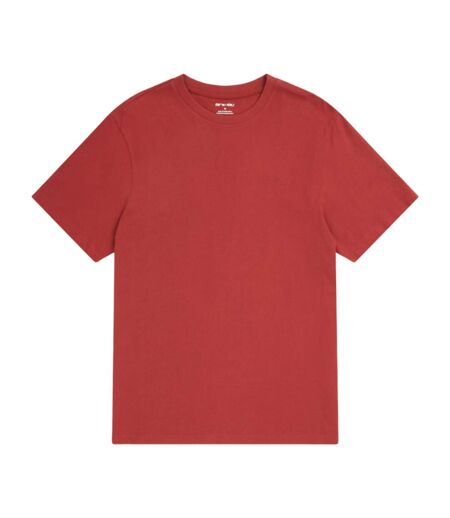 Mens icon natural t-shirt dark red Animal