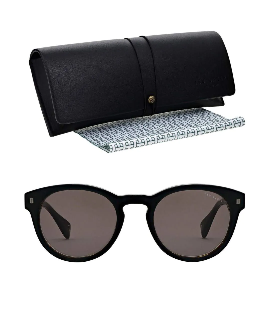 Lunettes De Soleil Motif/style Arrondi Bak Dax Adulte Taille Unique Noir Tortue Tacheté Ted Baker-4