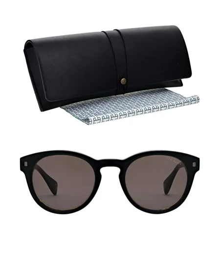 Lunettes De Soleil Motif/style Arrondi Bak Dax Adulte Taille Unique Noir Tortue Tacheté Ted Baker