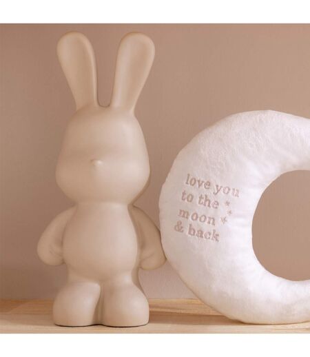 Statuette Lapin en Résine Eddy 36cm Beige