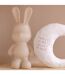 Statuette Lapin en Résine Eddy 36cm Beige-5