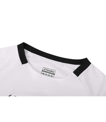 Mens Fundamental Polyester Football Top White Black Sondico