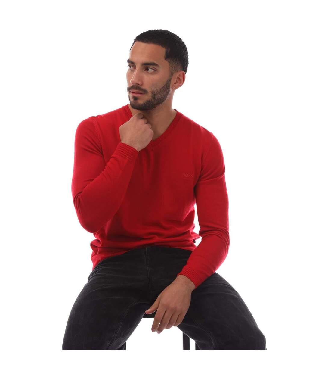 Sweat Batisse Homme Rouge Boss-1