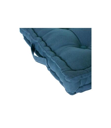 Coussin de Sol Dorian 40x40cm Bleu Canard