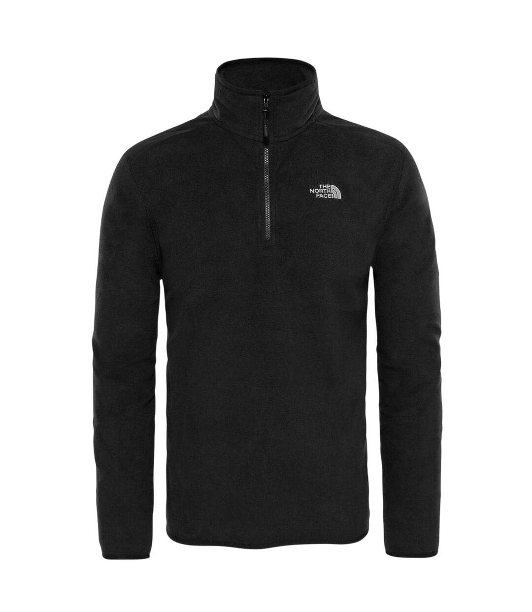 Mens Glacier Fleece Quarter Zip Sweatshirt Black The North Face-2