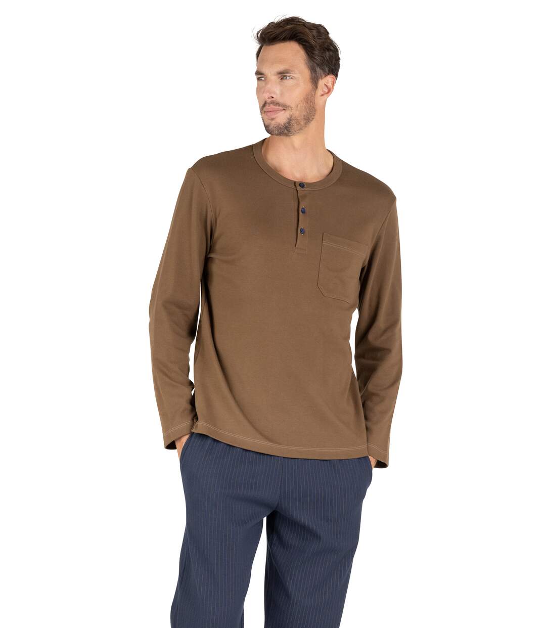 Pyjama long homme Interlock Eminence-1