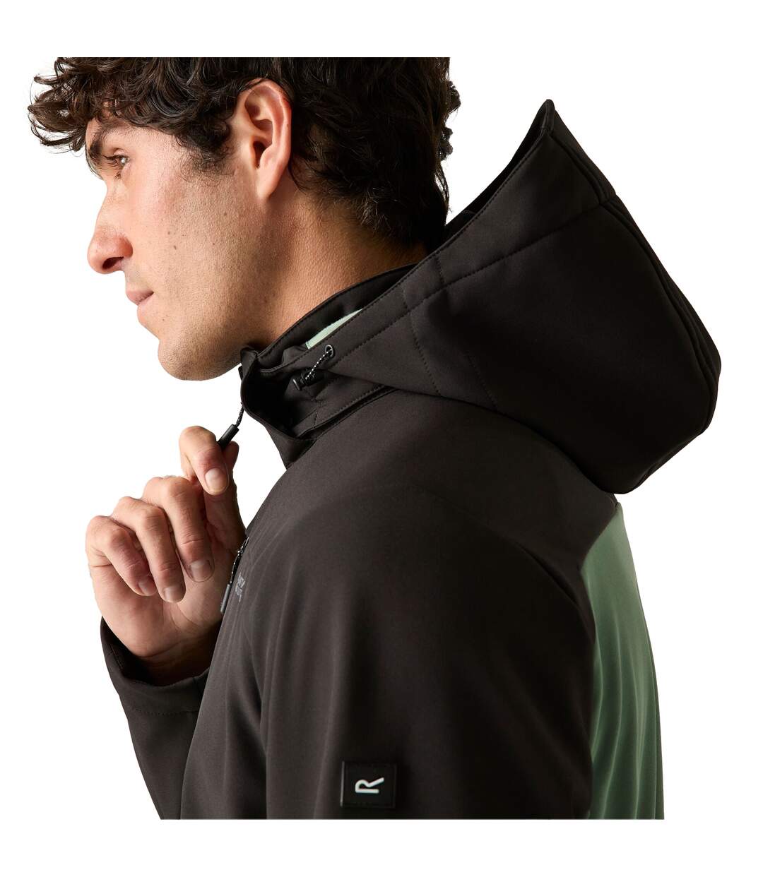 Veste Softshell Hewitts Homme Vert Forêt Foncé Noir Regatta-4