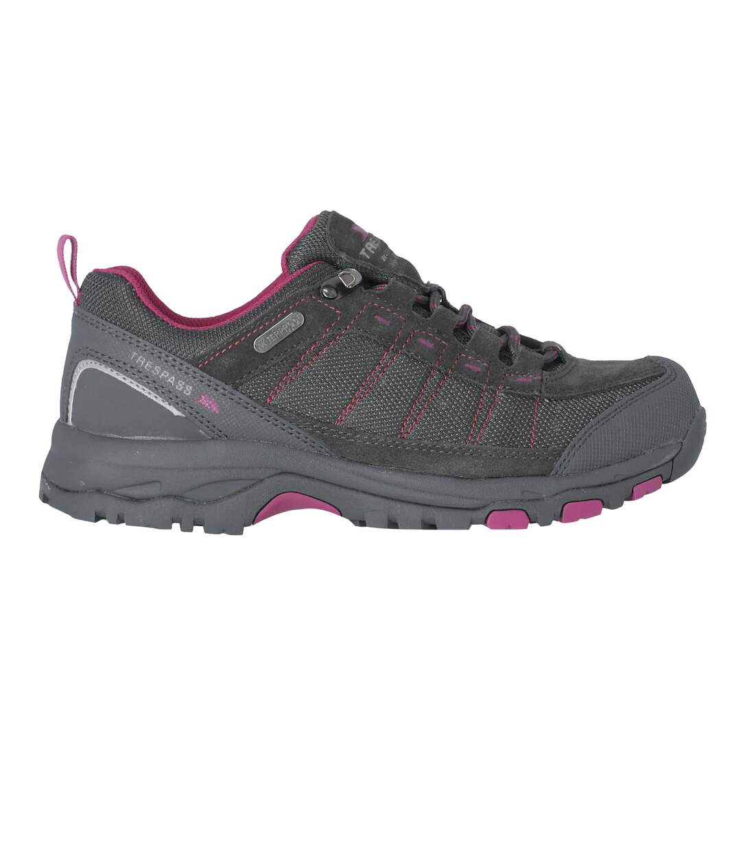 Womens/ladies scree suede technical trainers castle grey Trespass