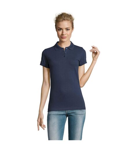 SOLS Womens/Ladies Perfect Pique Short Sleeve Polo Shirt (Denim) - UTPC282