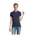 SOLS Womens/Ladies Perfect Pique Short Sleeve Polo Shirt (Denim)