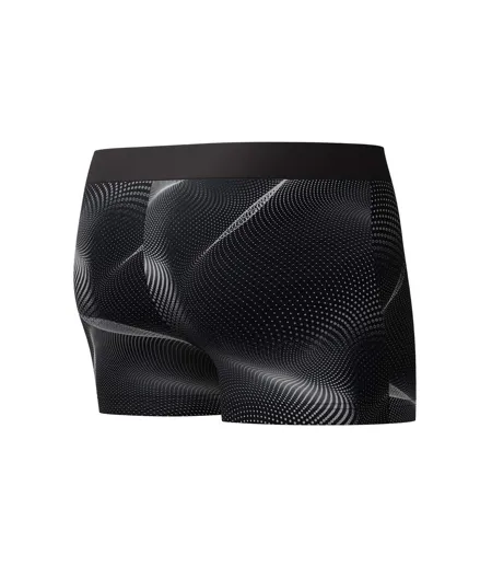 Mens Valmilton Dotted All-over Print Swim Shorts Black Grey Speedo