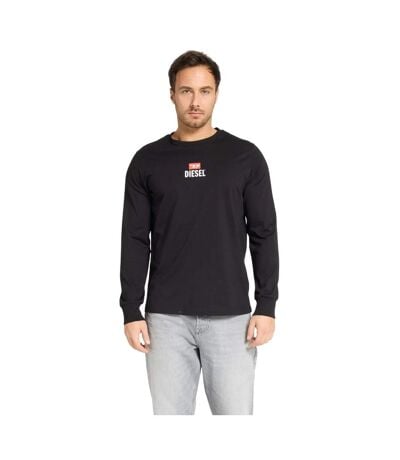 T-shirt Manches Longues Motif/style Logo Homme Noir Diesel