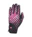 Hy5 Unisex Lightweight Printed Riding Gloves (Black/Light Pink/Cerise) - UTBZ3165
