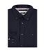 Mens Core Flex Poplin Long-sleeved Shirt Dark Navy Tommy Hilfiger-3